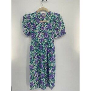 Vintage Womens Dress 90s ED Michaels Size 9-10 FloRAL